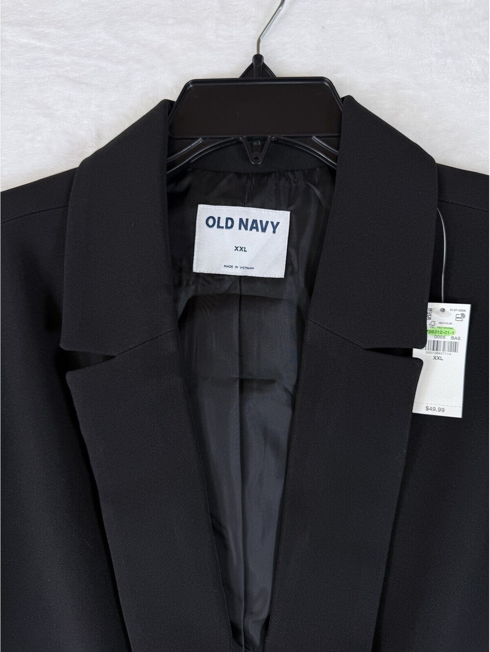 Old Navy Blazer Women XXL Black Suit Jacket Classic Stretch New NWT